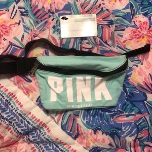 EUC VS PINK Aqua Blue Fanny Pack / Waist Bag